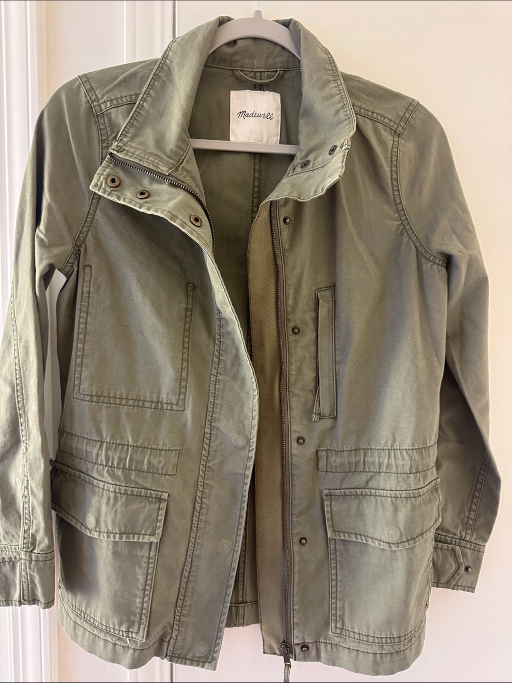 Madewell Olive Utility Field Jacket